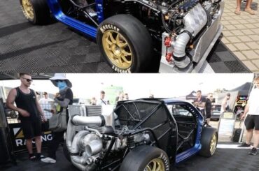 You know, I’ve always wondered what a car going postal would look like. Twin-VR6 Lupo capable of 3,600 hp.