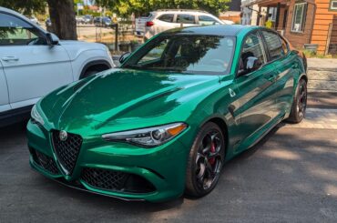 Freshly paint corrected & c. coated Verde Montreal Giulia Quad