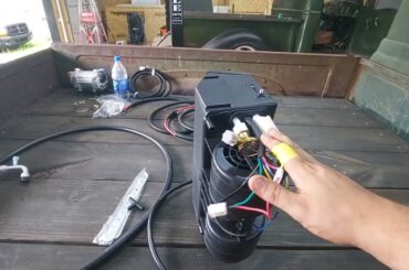 12v electric car ac from ebay! #12v #electricac #airconditioning #eBay #ratrod #hotrod #install #ac
