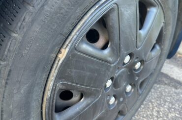 Rims popping slightly out of the tire ?