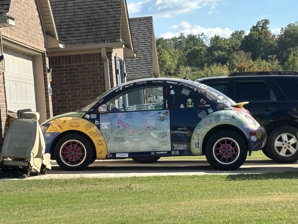 Does this count? More sticker than car.
