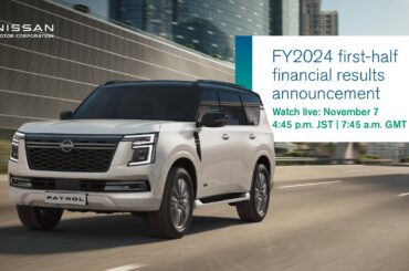 Live: Nissan FY2024 first-half financial results announcement