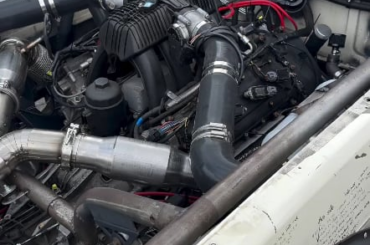 Here is a short video of a VW Caddy with a mid-mounted twin turbo V8 from a McLaren 650S
