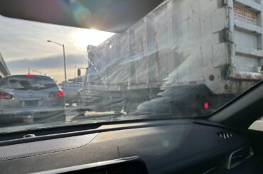 Car windshield discolored?