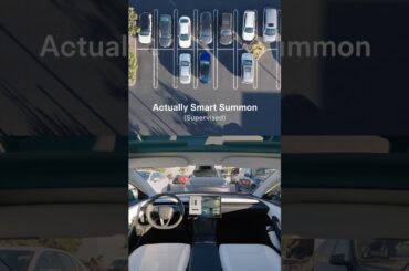 Summon your Tesla across a parking lot