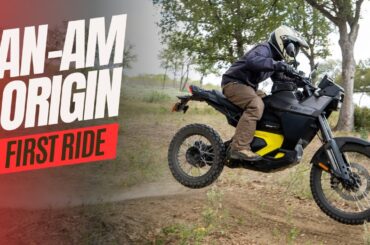 2025 Can-Am Origin | FIRST RIDE on the New Electric Adventure Bike