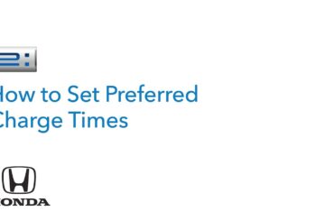 Honda Prologue | How to Set Preferred Charge Times