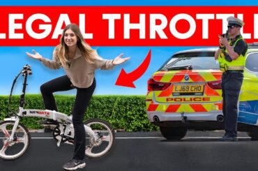 I tested the first UK LEGAL THROTTLE folding electric bike...