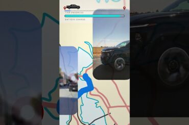 440 miles of adventure...we're only stopping to take a pic ⛰️ #Chevy #SilveradoEV