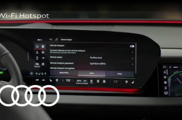 Audi Q6 e-tron Tech Tutorial: Wi-fi Hotspot