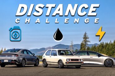 Past vs Future - Hybrid vs Diesel vs EV - Ice Cream Run Distance Challenge | Everyday Driver