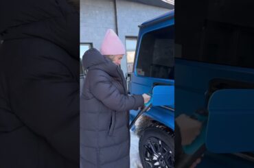 What’s the perfect electric car for the snow?! #shorts | G Wagon | jessicarmaniac