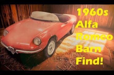 Incredible Barn Find: Rare 1960s Alfa Romeo Children's Electric Car Unearthed After 20 Years!