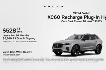 Volvo XC60 Recharge Plug-In Hybrid 01/08/2025 4781588