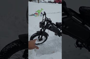 DK 400 Electric Bike In The Snow