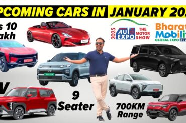 Upcoming Cars in January 2025 | Auto Expo 2025 | Mahindra BE 6 - Hyundai Creta Electric Price - MG