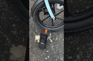 Pumping Air Into My DYU Bike Tires #electric