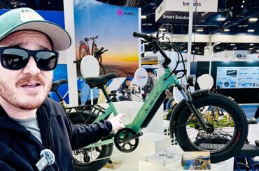 AIMA E-Bikes: A Step ABOVE the Competition? I Tour Their Booth at CES 2025!