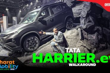 Tata Harrier.ev Walkaround - Bharat Mobility Expo 2025 | Auto Expo 2025 | Overdrive | OD