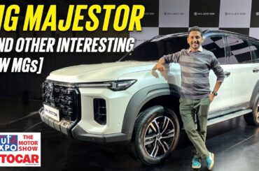 MG Majestor + Plug-in hybrids, strong hybrids & EVs | Auto Expo 2025 | Autocar India