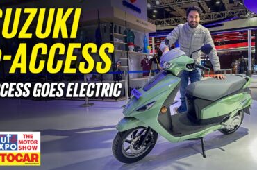 Suzuki e-Access - Electric scooter to rival Bajaj Chetak & TVS iQube |Auto Expo 2025| Autocar India