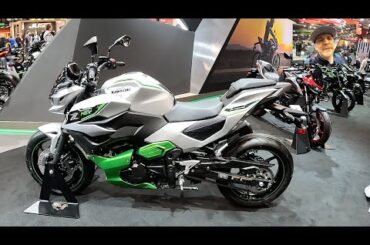 Kawasaki Z7 hybrid Z HEV electric vehicle electric moto motor bike motorcycle ebike walkaround V2408