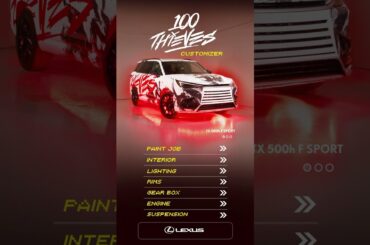 Customize your loadout with the #LexusTX and ​⁠@100Thieves duo queue.
