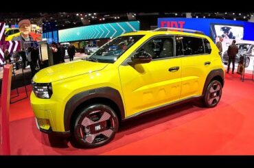 Fiat Grande Panda E full electric compact city car auto vehicle mini SUV walkaround + interior V2409