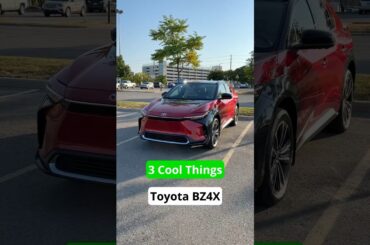3 Cool Features 2024 Toyota bZ4X XLE Full Electric SUV #automobile #carreview #carbuying