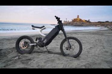 Havoc Electric Motorcycle: Beach Presentation (Slow Motion)