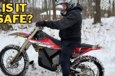 Trying ELECTRIC Bike in the Snow!