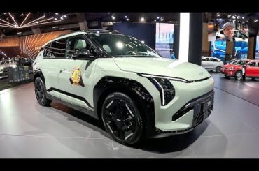 Kia EV3 GT line compact city family crossover SUV full electric car walkaround and interior V....