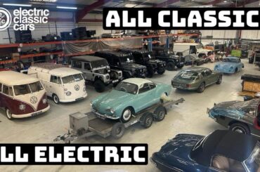 Electric Classic Car conversion shop - Workshop walkaround