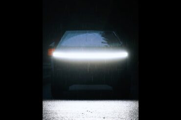 Cybertruck says hello when you approach