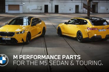 The BMW M5 Sedan & M5 Touring with BMW M Performance Parts.