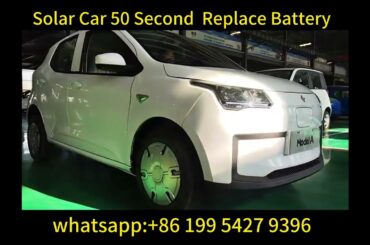 solar car electric vehicle which can replace the battery#solarcar #evcar repleace battery#taxi car
