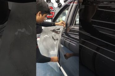 full ppf installation on mg zs electric car #ppfprotection #virlshort #carreel