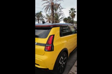 from the backseat, #Renault5 #ETech #electric becomes a part of the view