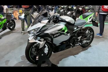 Kawasaki EV Ninja e-1 full electric vehicle e1 electric moto motor bike motorcycle walkaround V....