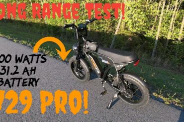 Tamobyke v29 Pro Electric Bike Review and Long Range Test!  Amazing How Far we Made it!