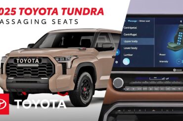 How to Use the 2025 Toyota Tundra Massaging Seats in Select Grades | Toyota Drive-Off Essentials