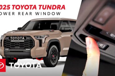 2025 Toyota Tundra: Quick Guide to the Power Rear Window Feature | Toyota Drive-Off Essentials