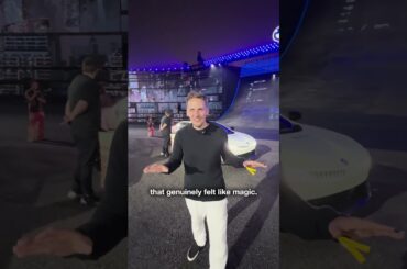 Supercar Blondie plugged into #BMWVisionDrivingExperience