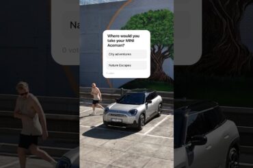 That Aceman energy, makes MINI electric ⚡ #ElectricAceman #FamilyCar #EV #EVrange #AlbertPark