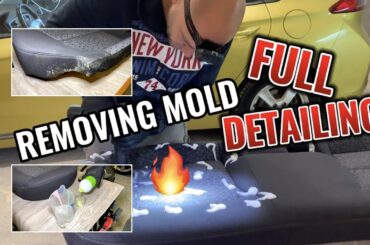 Cleaning the floor and seats of an electric car and other interior parts. Part 2