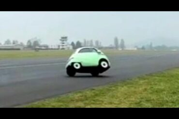Microlino Car electric small car fails brake test even on dry and straight line!