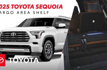 How to Use the Cargo Shelf System in the 2025 Toyota Sequoia | Toyota Drive-Off Essentials