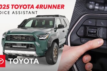 2025 Toyota 4Runner: How to Use Voice Assistant | Toyota Drive-Off Essentials