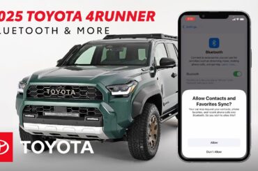 How to Connect Bluetooth to Your 2025 Toyota 4Runner | Toyota Drive-Off Essentials