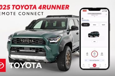 2025 Toyota 4Runner: How to Use Remote Connect With the Toyota App | Toyota Drive-Off Essentials